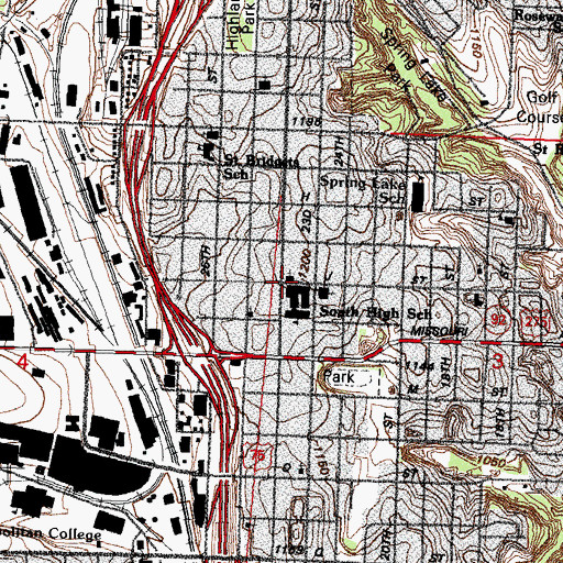 Topographic Map of Saint Martins Church, NE
