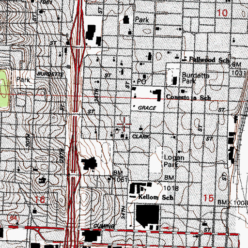 Topographic Map of Second Advent Church, NE