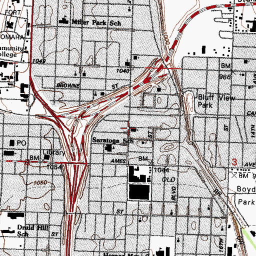 Topographic Map of Lutheran Church of Our Redeemer, NE