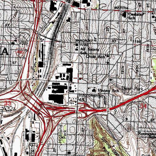 Topographic Map of House of Prayer Church, NE