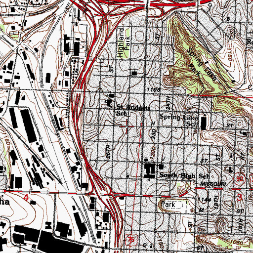 Topographic Map of Judson Baptist Church, NE