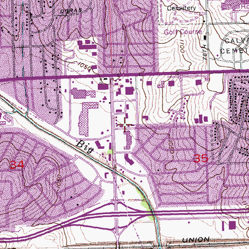 Topographic Map of Southwest Family Physicians Center, NE