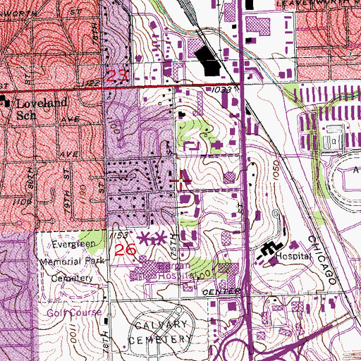 Topographic Map of Sterling House Assisted Living Center, NE