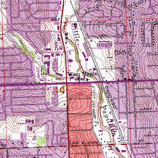 Topographic Map of University Medical Associates Building - Keystone, NE