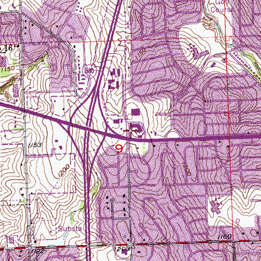 Topographic Map of Bruening Chiropractic Clinic, NE