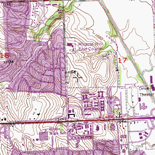 Topographic Map of Clarkson Primary Care - Internal Medicine Associates Building, NE