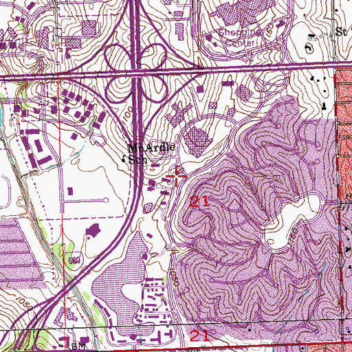 Topographic Map of Physicians Clinic - First Eye Associates, NE