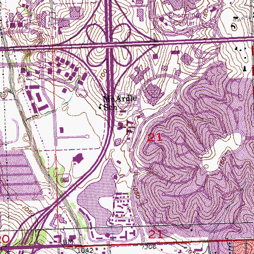 Topographic Map of Essex Dental Associates Center, NE