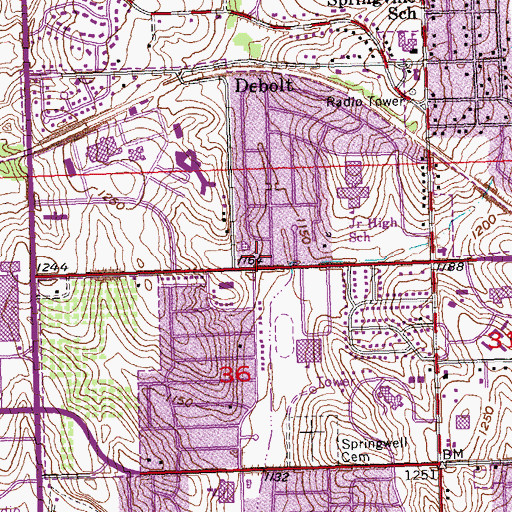 Topographic Map of Midwest Dermatology Clinic, NE
