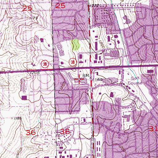 Topographic Map of Baker Square Dental Center, NE