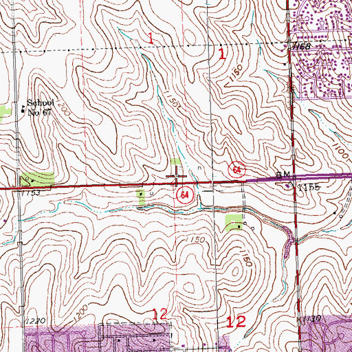 Topographic Map of Hillsborough Family Dentistry Center, NE