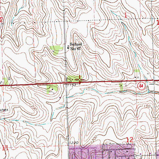 Topographic Map of West Maple Pediatric Clinic, NE