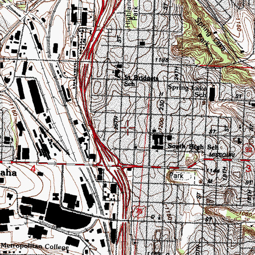 Topographic Map of Salem Lutheran Church, NE