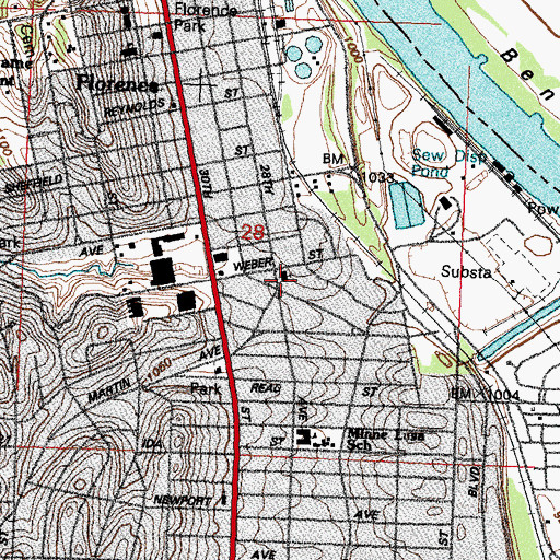 Topographic Map of Mount Olive Lutheran Church, NE