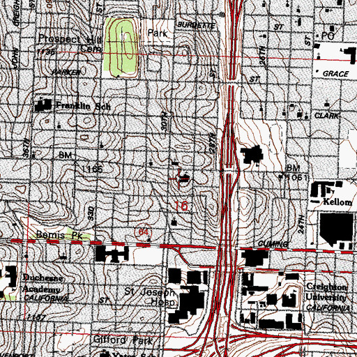 Topographic Map of Covenant Life Fellowship Church, NE
