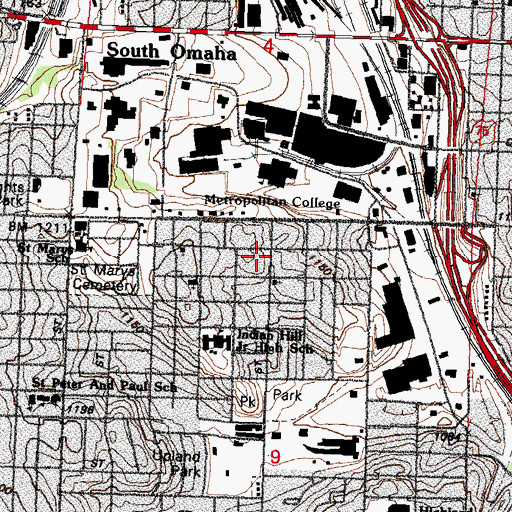 Topographic Map of New Hope Apostolic Temple, NE