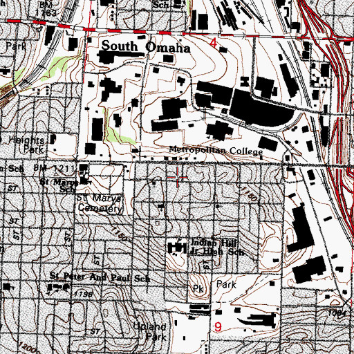 Topographic Map of Mount Zion Church of God in Christ, NE