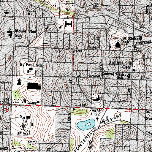 Topographic Map of Church of God in Christ Congregational, NE