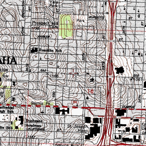 Topographic Map of Greater Macedonia Baptist Church, NE
