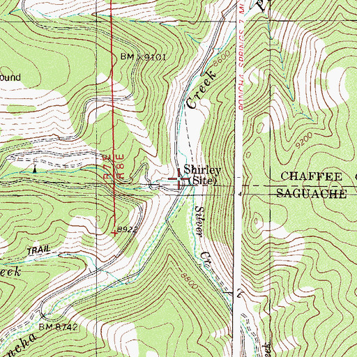 Topographic Map of Silver Creek, CO