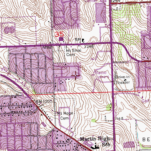 Topographic Map of Jaynes Street Community Church of God, NE