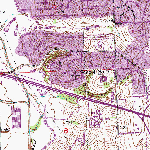 Topographic Map of Lake Forest Alliance Church, NE