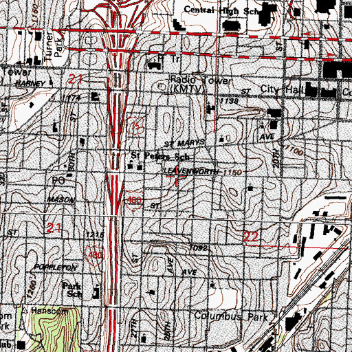 Topographic Map of Redeeming the Time Apostolic Assembly Church, NE