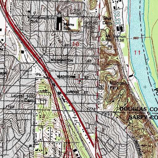 Topographic Map of Lefler United Methodist Church, NE