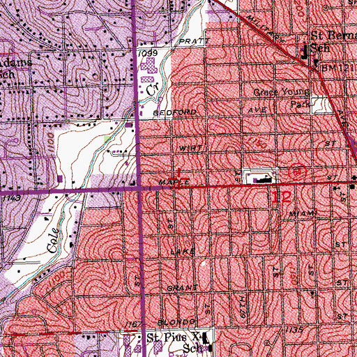 Topographic Map of King of Glory Evangelistic Center, NE