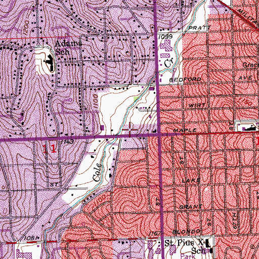 Topographic Map of Living Word Tabernacle, NE