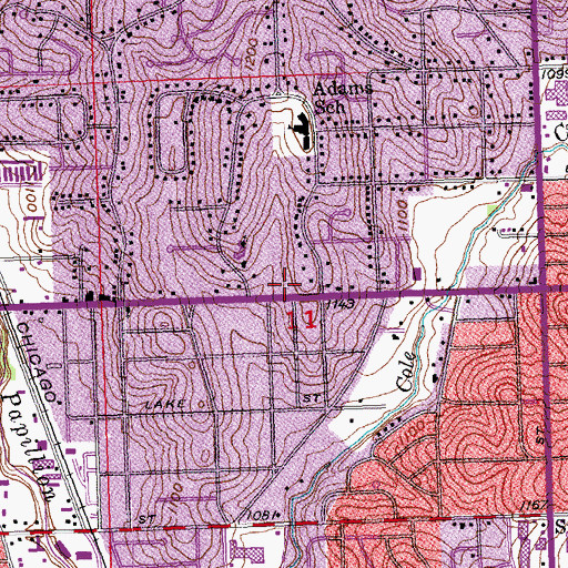 Topographic Map of Keystone Bible Chapel, NE