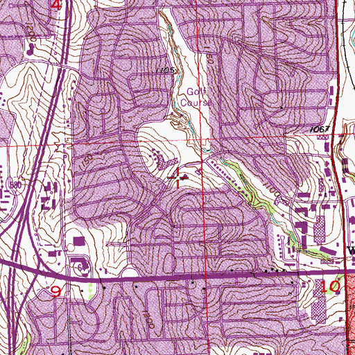 Topographic Map of Maplewood United Methodist Church, NE