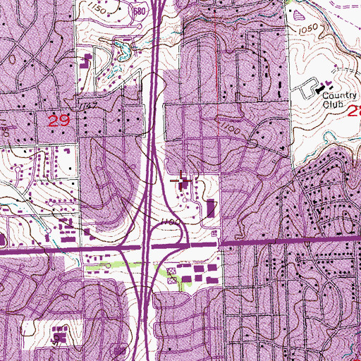 Topographic Map of The Church of Jesus Christ of Latter Day Saints, NE