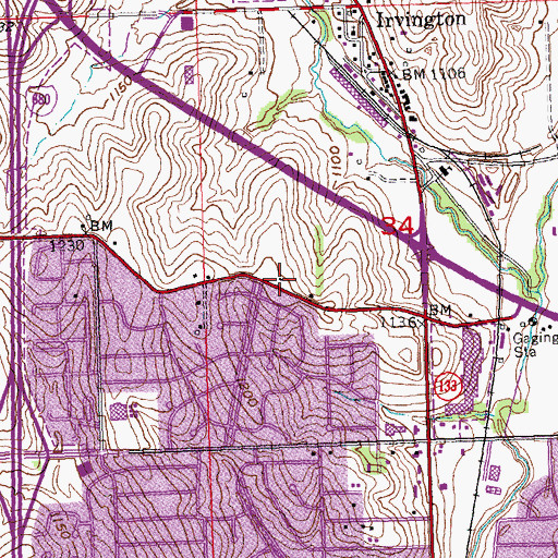 Topographic Map of Reorganized Church of Jesus Christ of Latter Day Saints, NE