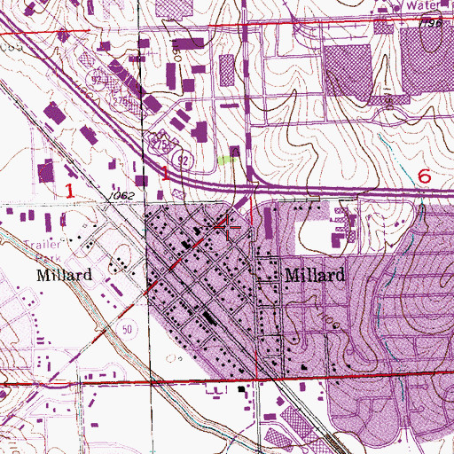 Topographic Map of Saint Paul Lutheran Church, NE