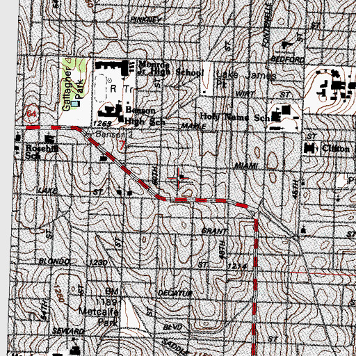 Topographic Map of Church of God of Prophecy, NE