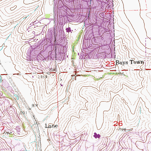 Topographic Map of Saint Wenceslaus Church, NE