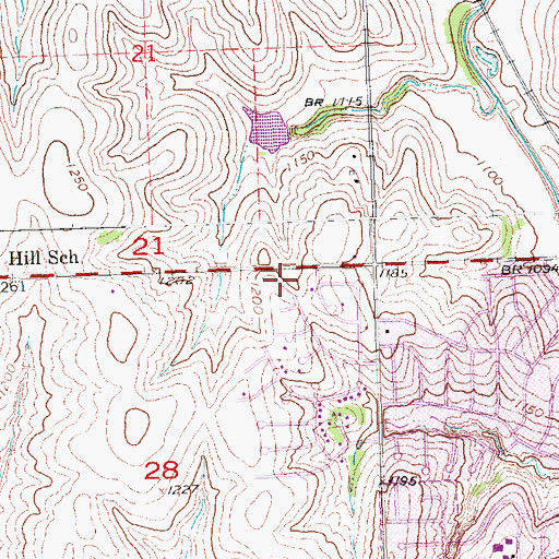 Topographic Map of Good Shepherd Baptist Church, NE
