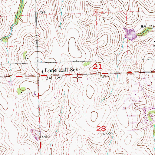 Topographic Map of Abiding Savior Lutheran Church, NE