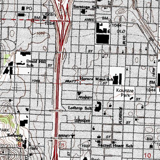 Topographic Map of North Side Corps, NE