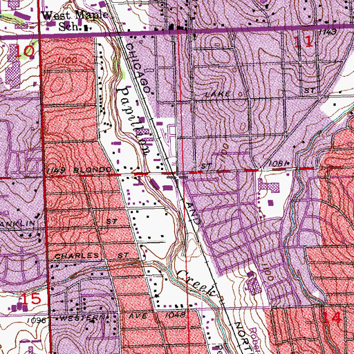 Topographic Map of Omaha Chinese Christian Church, NE