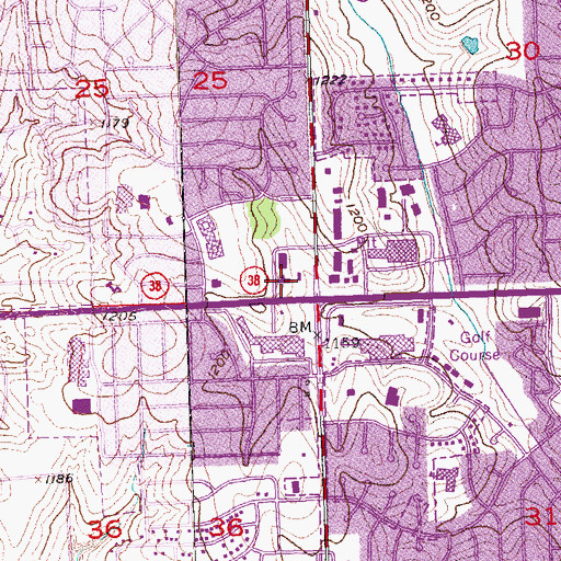 Topographic Map of Saint Andrews United Methodist Church, NE