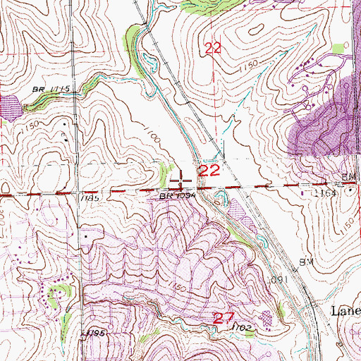 Topographic Map of Omaha Fire Department - Station 56, NE