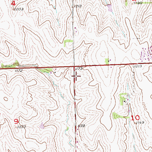 Topographic Map of Omaha Fire Department - Station 63, NE