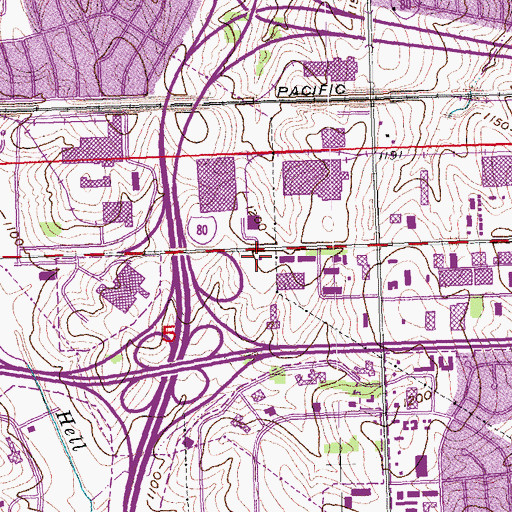 Topographic Map of Omaha Fire and Rescue Station 61, NE