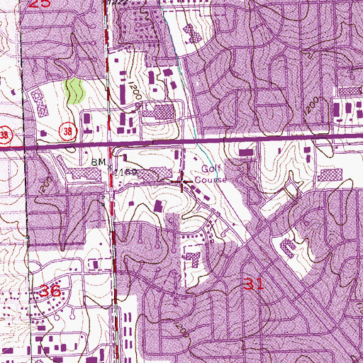 Topographic Map of Omaha Fire and Rescue Station 60, NE