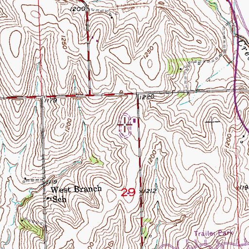 Topographic Map of Sunset Speedway, NE