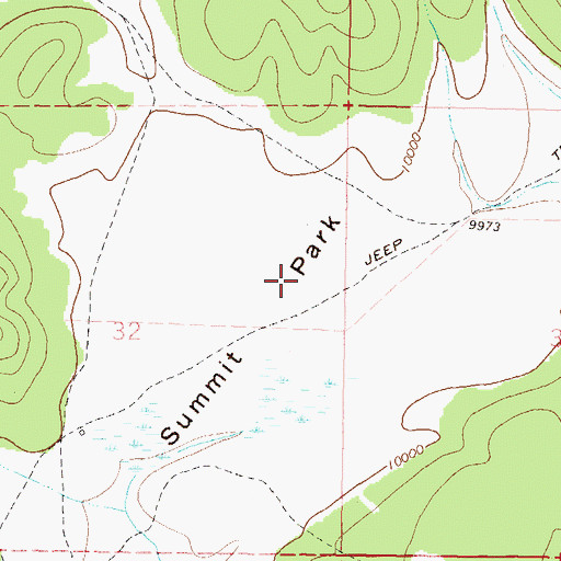 Topographic Map of Summit Park, CO