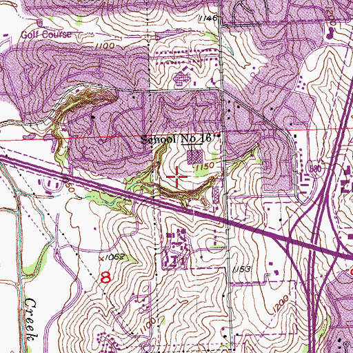 Topographic Map of Hefflinger Softball - Baseball Complex, NE