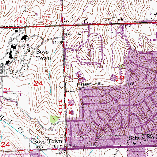 Topographic Map of Friedel Jewish Academy, NE